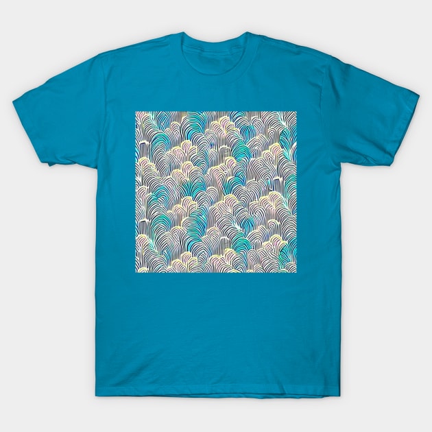 Abstract Spring Feathers (MD23SPR026) T-Shirt by Maikell Designs